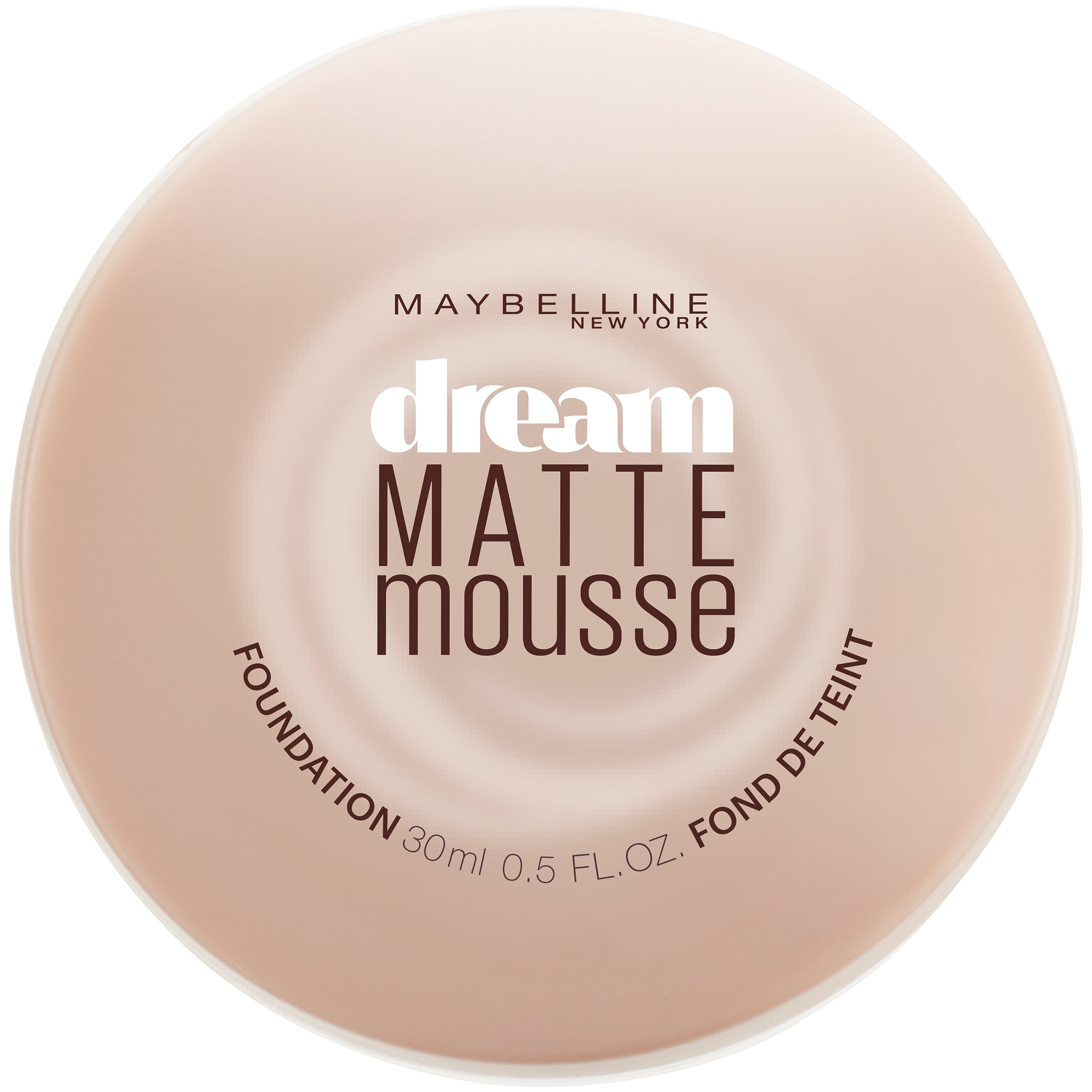 Maybelline Dream Matte Mousse Foundation Makeup, 125 Nude Beige, 0.64 oz