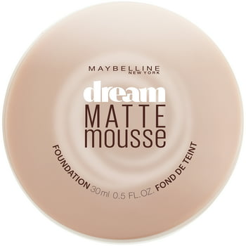 Maybelline Dream Matte Mousse Foundation Makeup, 125 Nude Beige, 0.64 oz