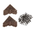 thumbnail image 3 of 10 Pieces Antique Guard Desk Edge Cover Metal Scrapbook Corner Wooden Furniture Edge Protector, 3 of 8