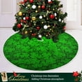 thumbnail image 6 of FMSHPON Green Shamrocks Pattern Xmas Christmas Tree Skirt Stand Mat for Holiday Party Decoration Indoor Outdoor 36 inches, 6 of 6
