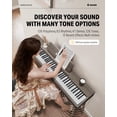 thumbnail image 3 of Piano digital Donner DDP-60 de 88 teclas para principiantes con soporte gris, 3 of 7