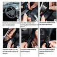thumbnail image 6 of Geartronics Leather, Black, 15" in, Anti Slip, PU Leather "Steering Wheel Cover", 6 of 10