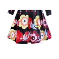 thumbnail image 6 of Girls Dress Fit-and-flare Flower Print Party Long Sleeve Cute 12, 6 of 6