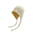 thumbnail image 2 of Cavosen Beanies for Women Cold Weather Outdoor Earflap Warm Fleece Ear Protection Beanies for Cold Weather Solid Lace Up with Strings Headband Breathable Caps Running Headwear Bonnet, 2 of 5