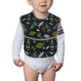 thumbnail image 6 of Susaid Space Rockets Print Bibs for Babies Toddlers Adjustable Waterproof Free Soft Durable Bibs for eating with Large Pocket Food Catcher, 6 of 8