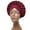 Jujube Red, variant on Ludlz African Women Auto Gele African Head Tie ASO Oke Head Wrap Scarf Nigerian Wedding Hair Wear