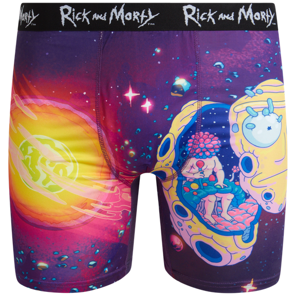 COCO BRANDS Mens Boxer Briefs - 1Pack/2Pack Rick and Morty Soft Underwear Boxers for Men (S-2XL)