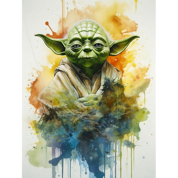 Yoda Baby DIY 5D Diamond Painting Art Kits for Adults Mandalorian Diamond Painting Round Drill Art Craft Kits for Home Wall Decor Gifts 12x16 inch