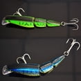 thumbnail image 4 of 10cm Life-like Laser Reflective Hard Fish Lure Jointed Swim Bait Fishing Tackle, 4 of 6
