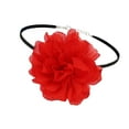 thumbnail image 4 of Flower Collar Choker Necklace Flower Necklace for Banquets Halloween Wedding Red, 4 of 9