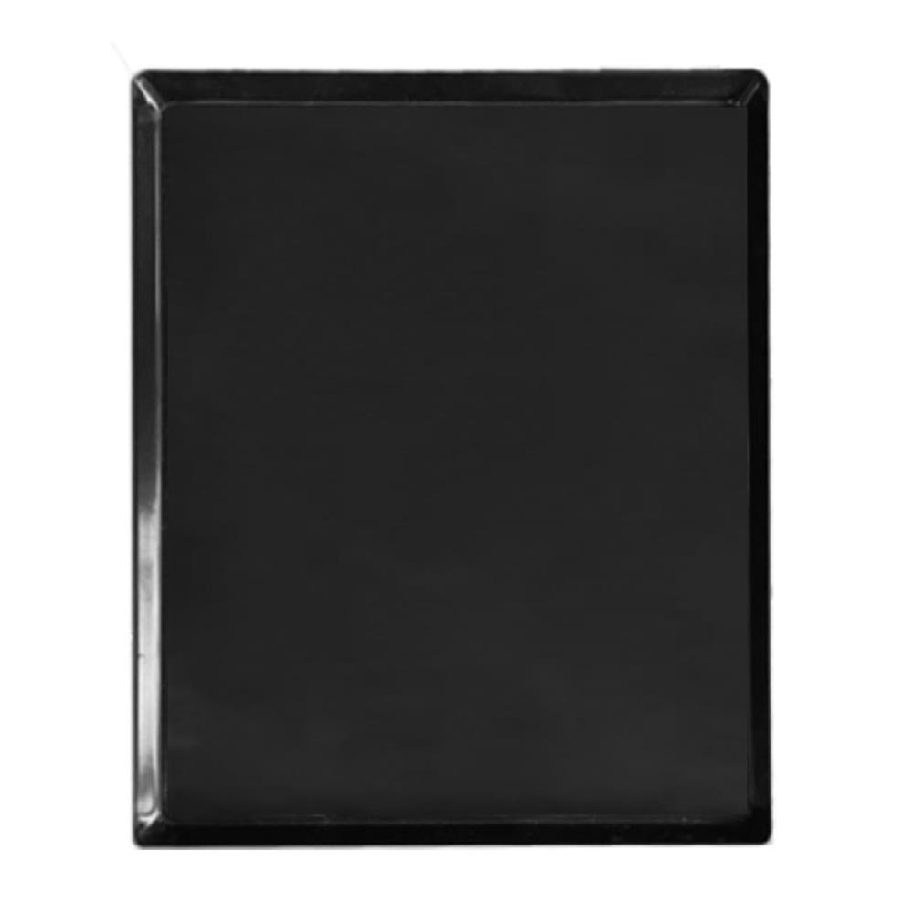 Pemberly Row Contemporary Universal Portable Drip Pan Kit in Black