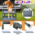 thumbnail image 3 of Rampa para perros SHUNLONG para coche, camión y todoterreno, plegable, 5 peldaños, 3 of 7