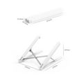thumbnail image 4 of MesaSe Support Portable pour Ordinateur Portable Réglable Pliable en Aluminium Support de Bureau Blanc, 4 of 7