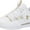 White/Metallic Gold, variant on Under Armour Women's Block City 2.0 Volleyball Shoes
