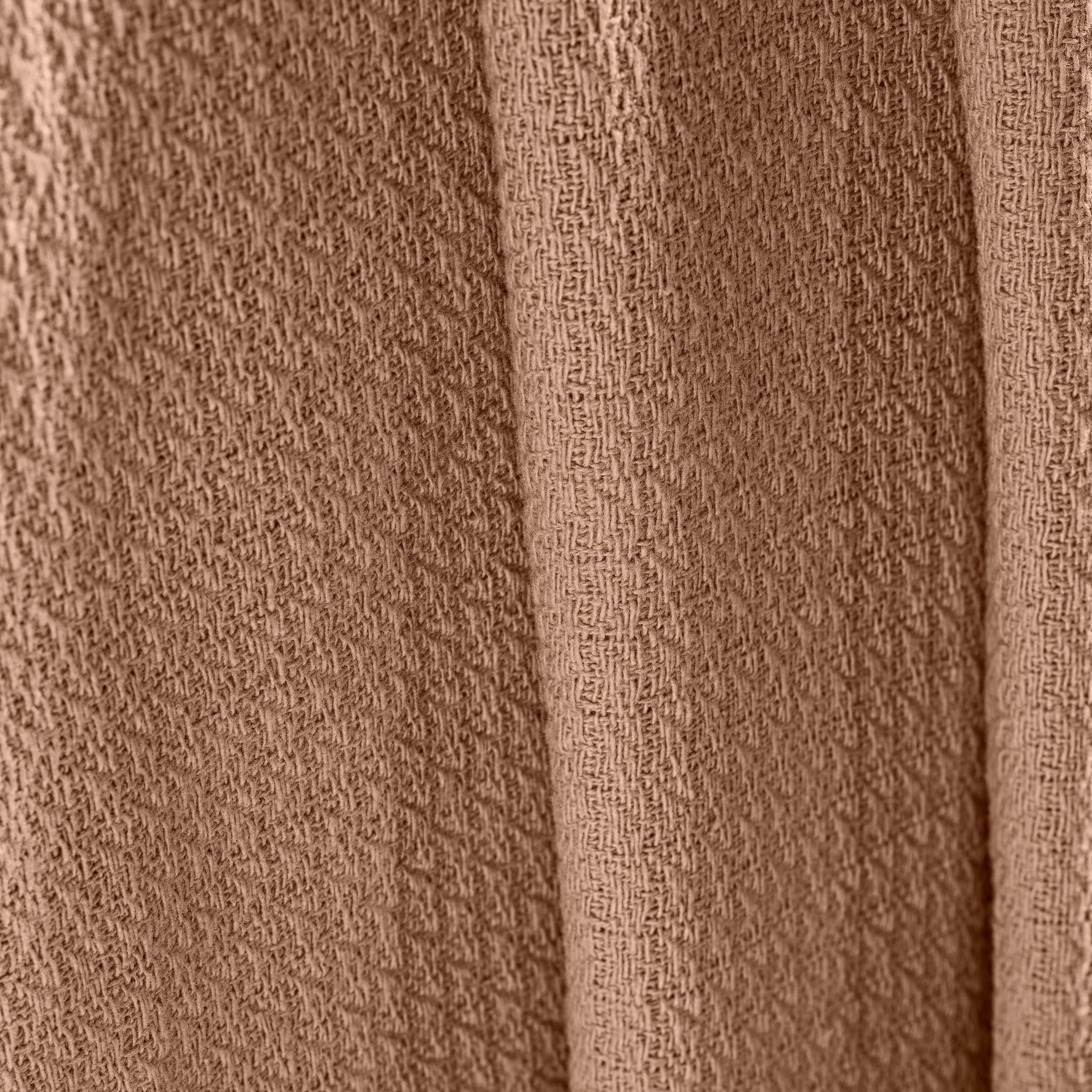 Superior Waffle Weave Cotton Blanket, Throw Size, Camel
