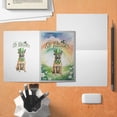 thumbnail image 4 of Happy St. Patrick’s Day Belgian Malinois with Green Hat Shamrocks Rainbow 5x7in Folded Greeting Card Sheepdog Dog Lover Gifts Single Note Card with Envelope - 03007, 4 of 5