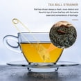 thumbnail image 5 of CIMAXIC Golden Tea Strainer Stainless Steel Tea Infuser Tea Filter with Handle,6.3"X2.17"X1.18", 5 of 5