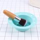 thumbnail image 5 of FELTECHELECTR 1 limpiador de brochas de silicona para maquillaje, soporte para brochas de maquillaje, almohadilla limpiadora (verde menta), 5 of 6