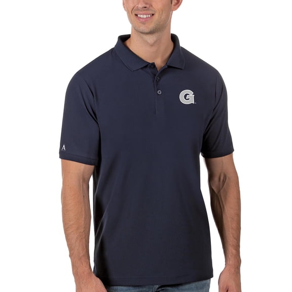 Men's Antigua Navy Georgetown Hoyas Legacy Pique Polo
