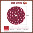 thumbnail image 2 of Daiia white Tree red plaid Drawing Merry Christmas Tree Skirt , Xmas Large Lace-up Tree Skirt, Santa Snowflakes Rustic Home Decorations New Year Party Farmhouse Decor-48", 2 of 6
