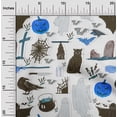 thumbnail image 2 of oneOone Cotton Jersey Brown Fabric Halloween Fabric For Sewing Printed Craft Fabric By The Yard 58 Inch Wide, 2 of 4