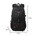 thumbnail image 2 of KAKA Travel Student Sports Waterproof Bag Men Backpack Double Shoulder Bag(Black), 2 of 4