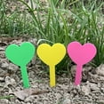 thumbnail image 5 of Visland 100pcs Garden Plant Labels Waterproof Plastic Plant Nursery Markers Heart-Shaped Plant Name Sign Tag Outdoor Indoor Stakes Stick for Seed Potted Herbs Flowers Vegetables Flowers, 5 of 7