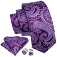 thumbnail image 3 of Set de corbatas Barry.Wang Paisley Silk 150 x 8,5 cm, 3 of 5