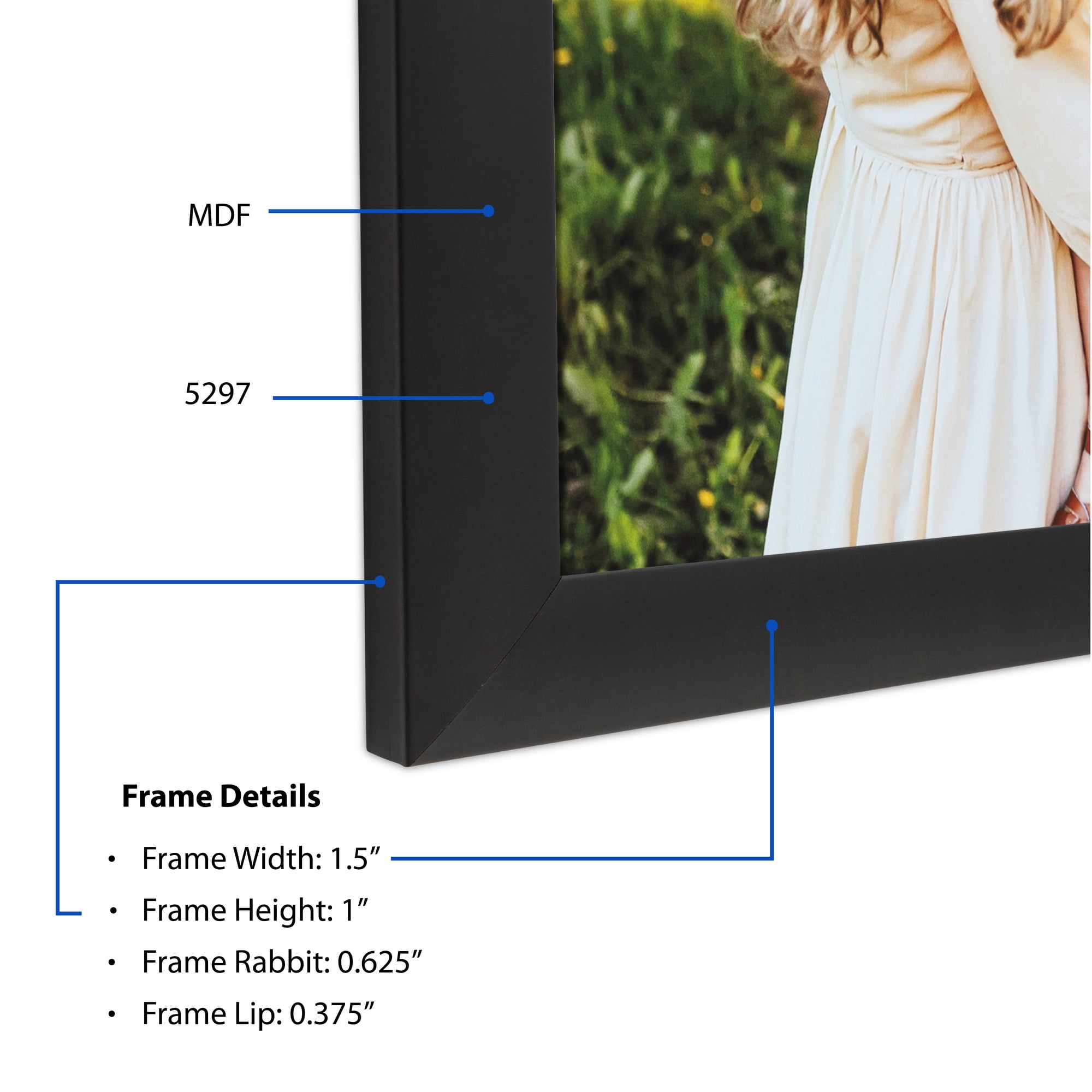 ArtToFrames 18" x 24" Other Picture Frame, 18x24 inch Multi MDF Poster Frame (WOM-5297),  Pack