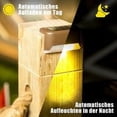 thumbnail image 4 of Paquete de 16 luces solares para escaleras, iluminación LED impermeable para exteriores, escaleras, escalones, vallas, patios, canalones, caminos, decoración, blanco cálido, 4 of 5
