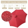 thumbnail image 3 of Yescom 9 Ft Wooden Patio Umbrella 8 Ribs Easy Tilt Table Parasol Outdoor Balcony Deck, 3 of 10