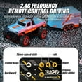thumbnail image 6 of Mini Rc Monster Truck, Monster Truck Remote Control Car, Rechargeable Remote Control Semi Truck with Trailer, Steering Adjustable/Speed (5#), 6 of 8