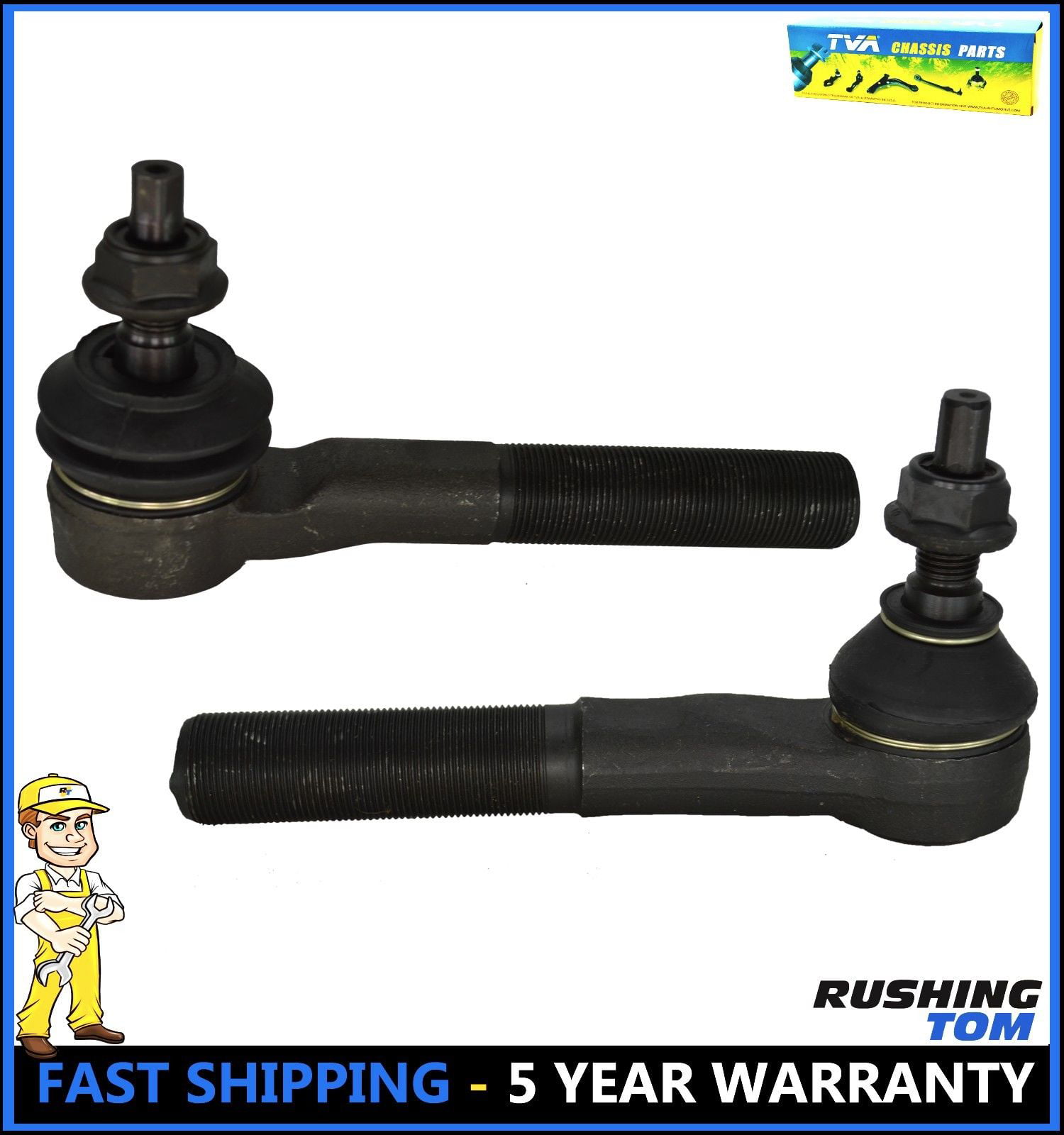 2 Pc Steering Kit for Dodge Ram 1500/2500/3500 Ram 2500/3500 Outer Tie Rod Ends