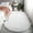 Solid Color - White, variant on GYTY Oval bedroom bedside carpet, bed end mat, living room coffee table mat