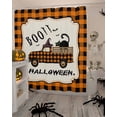 thumbnail image 4 of Shower Curtains for Bathroom-48"x72",Halloween Black Cat Orange Plaid Farm Truck Waterproof Bath Curtain Grommet Shower Curtain Set with Hooks,Witch Hat Boo Buffalo Grid Washable Bath Accessories, 4 of 9