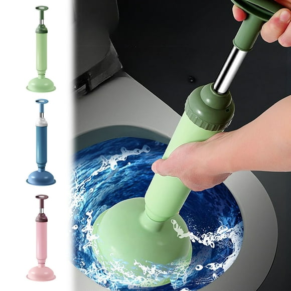 SSZMDLB 1Pcs Bathroom Toilet Plunger, Vacuum Pump Plunger for Clogged Toilet, Household Suction Plunger for Sink, Heavy Duty Plunger for Drain, Toilet Unclogger Tool