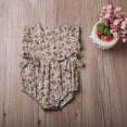 thumbnail image 2 of Gureui Newborn Baby Girls Clothes Cotton Romper Bowknot Sleeveless Lace Flower Hollow Out Jumpsuit Summer Bodysuit, 2 of 7