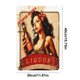 thumbnail image 4 of Placa Metal Vintage para Niña Pintura Hierro Rectangular Pared Y Bar 30x40cm, 4 of 9