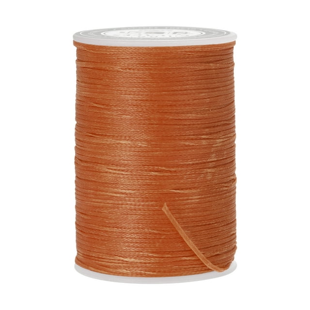 Unique Bargains Burnt Orange Polyester Waxed Leather Sewing Thread, 98 Yards