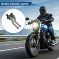thumbnail image 2 of Palancas de freno y embrague cortas Unique Bargains para Kawasaki Z900 2017-2024, ajustables en 6 posiciones, palanca de freno de motocicleta de aleación de aluminio tono titanio, 1 par, 2 of 7