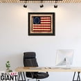 thumbnail image 4 of Framed Wavy Betsy Ross Flag with Grommets Shadowbox | Real Cotton Cloth Embroidered Flag | 27L X 31W" Inches, 4 of 6