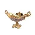thumbnail image 2 of Amazing Rugs YS9235J7R 10 x 16.75 x 10 in. Ambrose Chrome Plated Crystal Embellished Ceramic Fruit Platter, Golds, 2 of 7