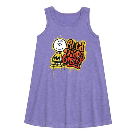 

Peanuts - Good Vibes Only - Toddler and Youth Girls A-line Dress