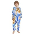 thumbnail image 2 of Vzayyk 4T-14Y Size Aviliable Cozy One-Piece Footless Sleeper Pajama Leaves, 2 of 8