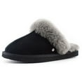 thumbnail image 2 of Parfeying Women's Sheepskin House Slippers Indoor Outdoor Shearling Shoes for Women, 2 of 8