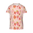 thumbnail image 4 of Wukai Strawberry Youth Unisex Short Sleeve T-Shirt for Boys, Girls, Teens, and Kids-X-Small, 4 of 7