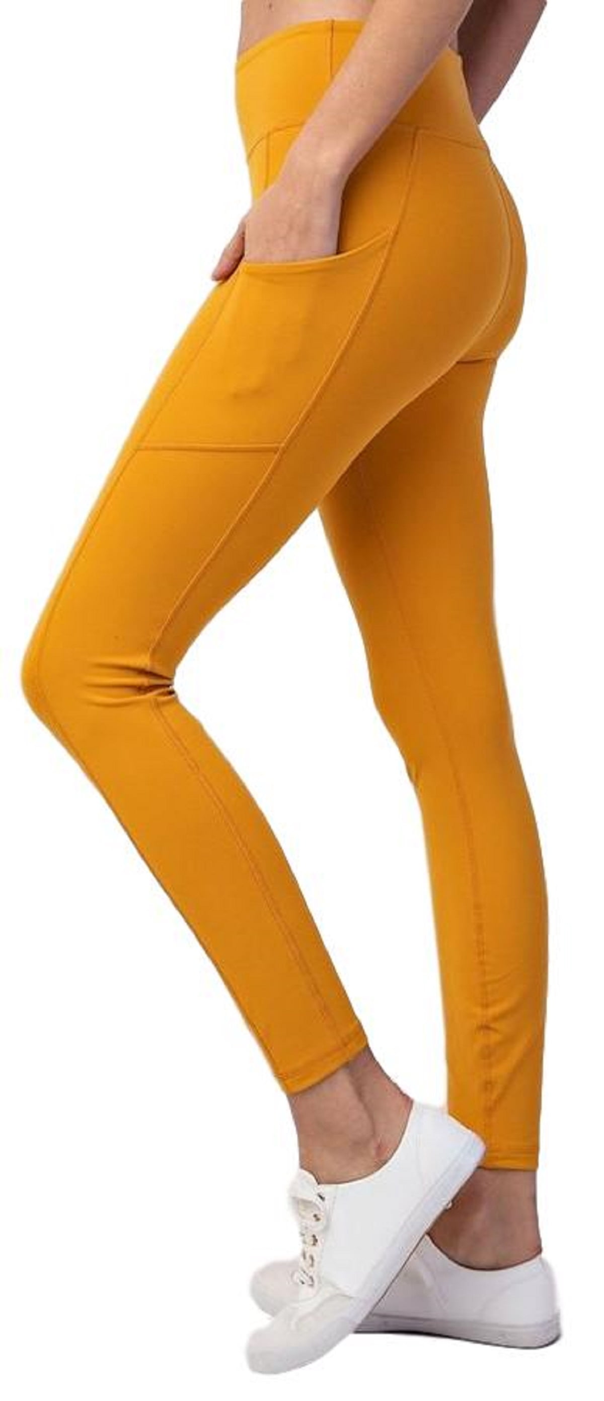 Mustard workout leggings Clearance