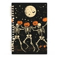 thumbnail image 7 of FORMRS 1-Subject Spiral Notebook 8" x 5" College Ruled 60 Refillable Sheet, 2 Pack, Black Halloween Dancing Skeleton, 7 of 7