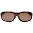 thumbnail image 2 of Fitover Designer Wear-Over Fitover Sunglasses by Calabria F-104 in Bronze & Amber, 2 of 4