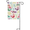 thumbnail image 5 of SKYSONIC Garden Flag Mermaids Sea Horses Double-Sided Printed House Sports Flag-12x18(in)-Polyester Decorative Flags for Courtyard Garden Flowerpot, 5 of 6